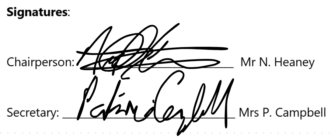 Committee Signatures